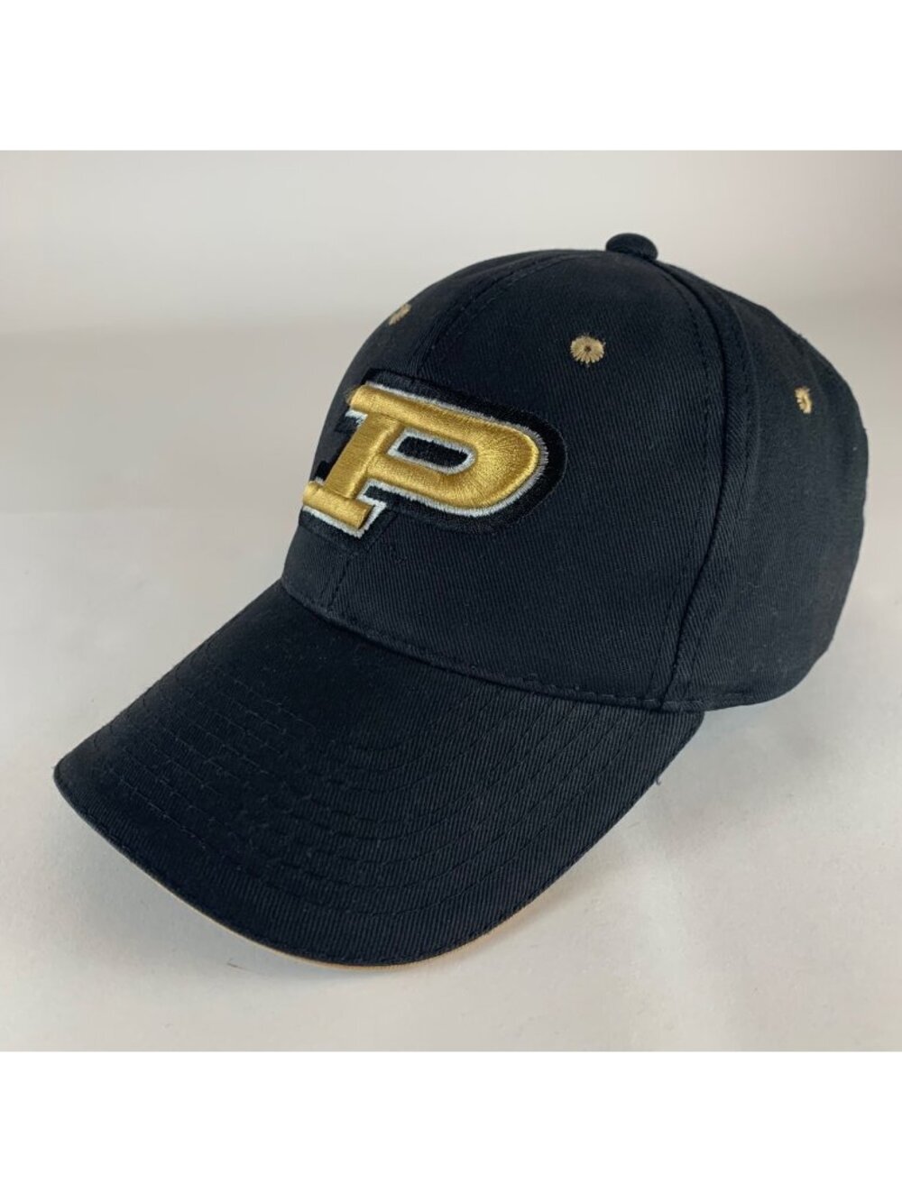 Purdue Boilermakers NCAA Vintage Black Signatures Strapback Adjustable Hat